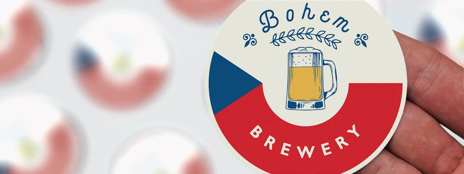 custom brewery tap stickers