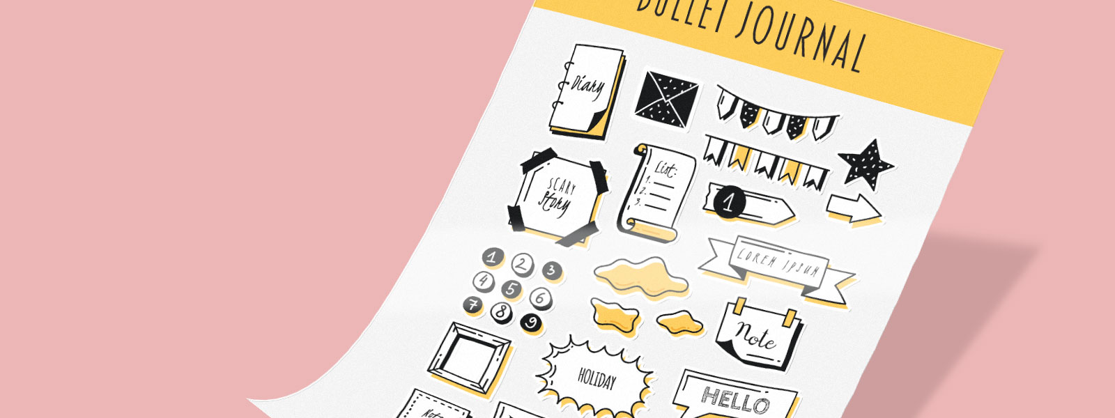 Ideas: Print custom bullet journal sticker sheets