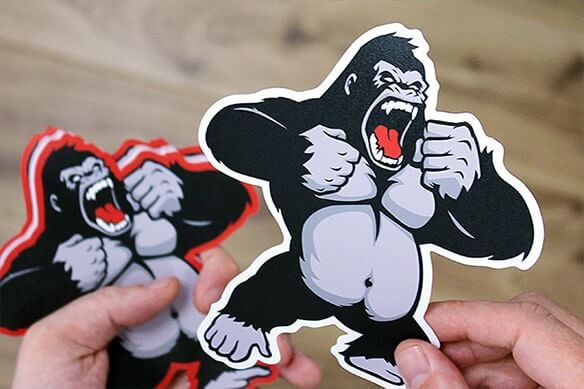 Die cut vinyl sticker printing UK
