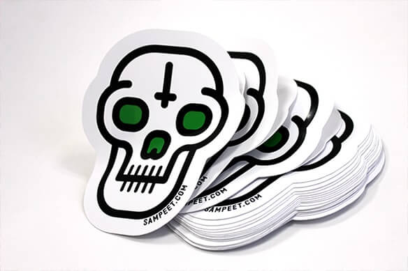 Custom shape sticker printing
