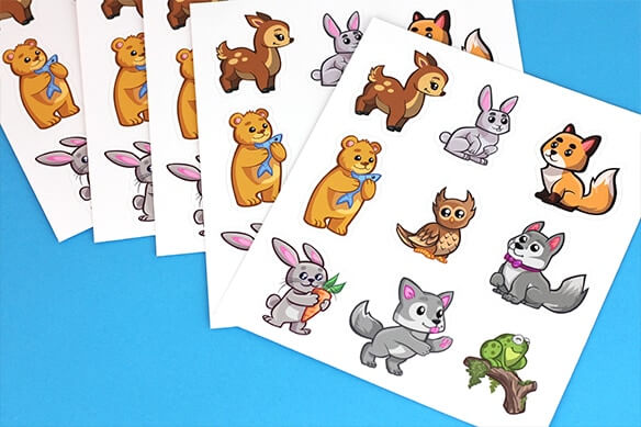 Cartoon sticker sheets