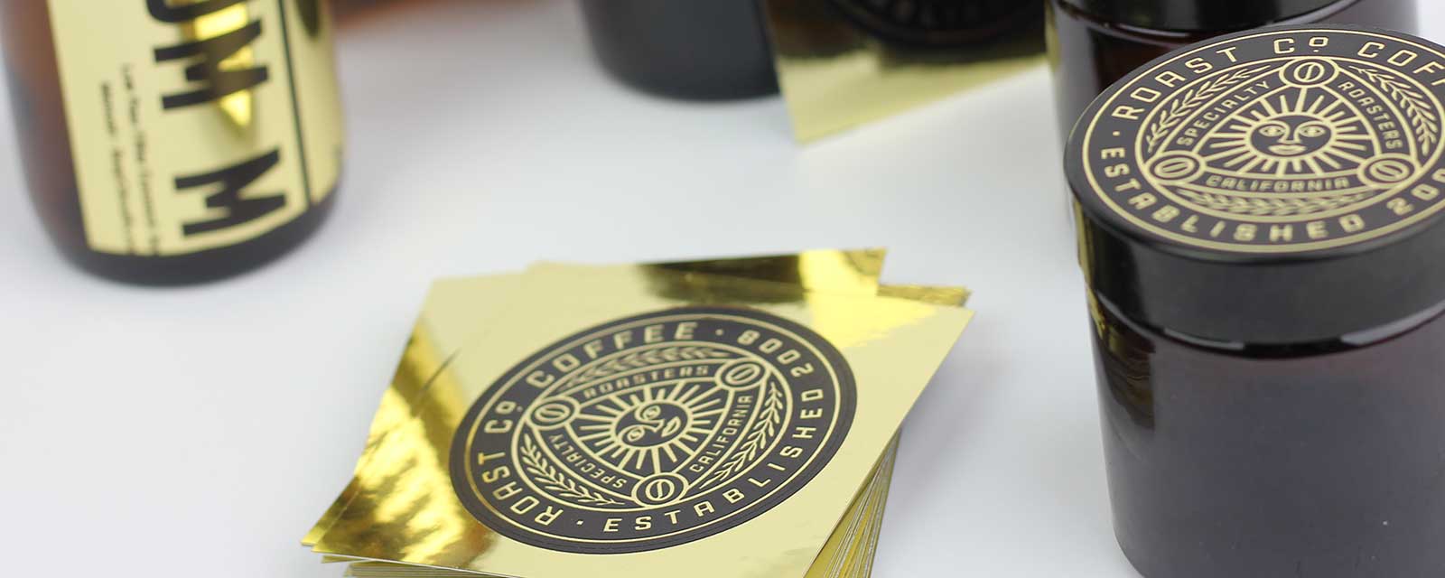 metallic gold label printing